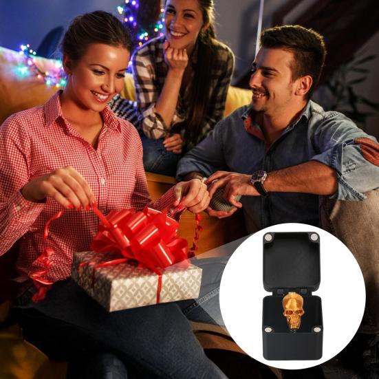 Halloween 3D Printed Skull Box Ornament Popping Skull In A Case Desktop Decoration Teasing Friends Tricky Props Gag Prank Gift
