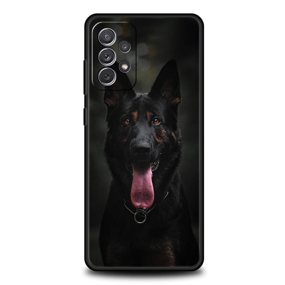 Phone Case For Samsung A17 A15 A13 A51 A71 A41 A31 A21S A07 A05 A35 A55 A23 A25 A33 A53 A73 5G Cover Beauty German Shepherd Dog