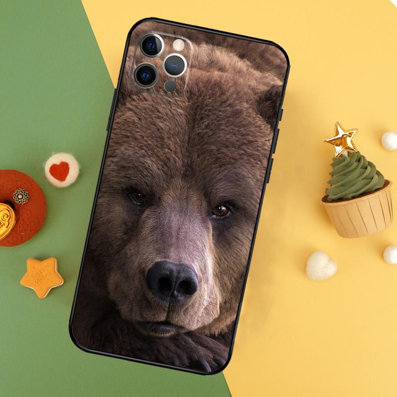 Grizzly Bear Phone Case For iPhone 17 17Air 16 15 14 13 11 12 Pro Max 12 13 Mini 16E Shockproof Cover