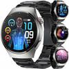 Smartwatch Uhr Für Senioren EKG Blutzuckermessung HRV Anrufe Glas Menü Pl