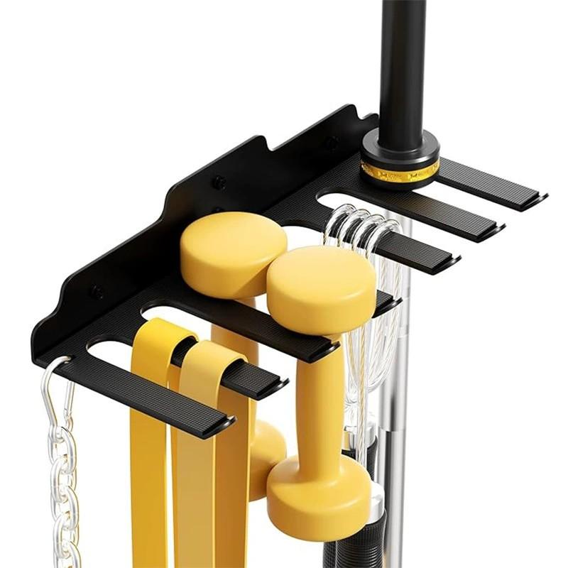 Barbell Hanger,Garage Gym Bar Wall Rack,Vertical Barbell Mount Rack,Space Saving Commercial or Home Gym Accessory,Holds Under 33mm Bar Size