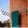Wall-Mounted Folding Retractable Clothes Drying Rack Aluminum Towel Holder Balcony Bathroom Modern Minimalist