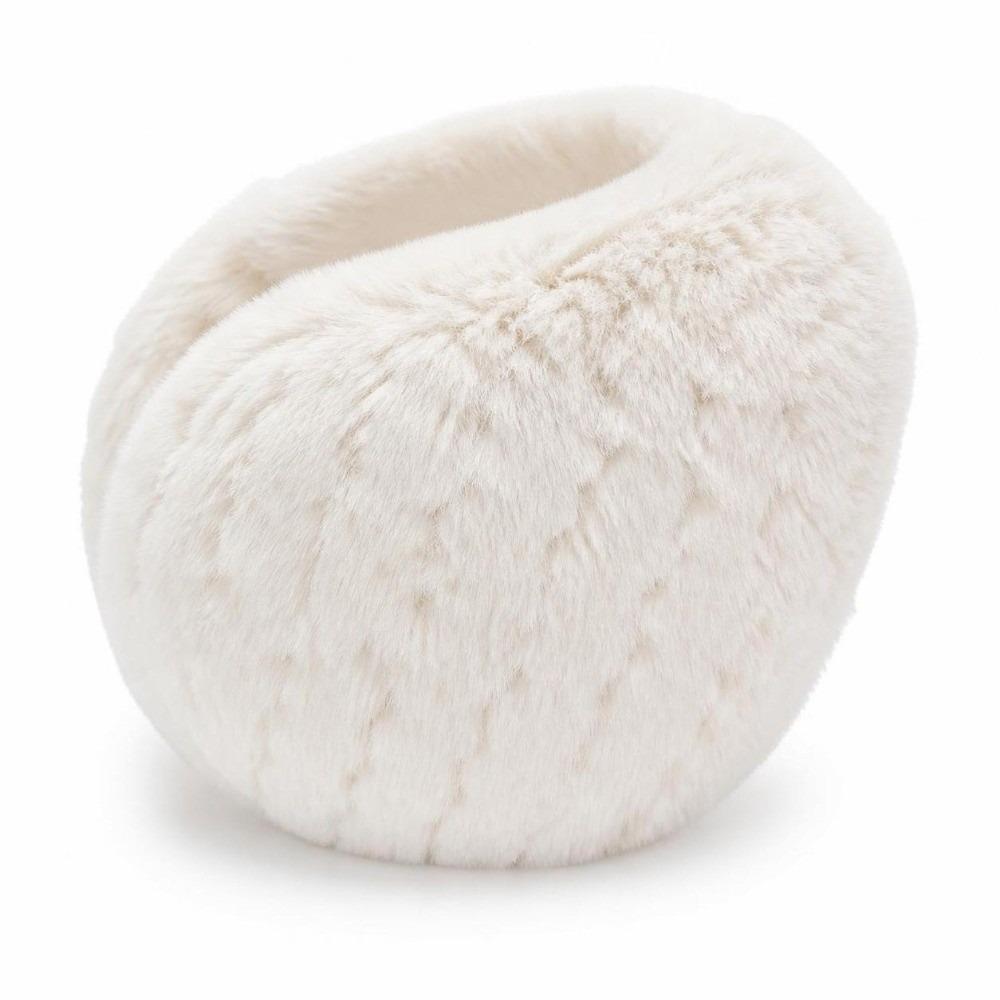 Portable Rear Hanging Ear Muffs Rear Worn Style Windproof Ear Covers Plush Ear Warmers  For Women
