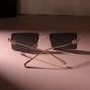 Fashion Metal Frame Sunglasses Women Men Minimalist Square Designer Sun Glasses Colorful Travel Oculos De Sol