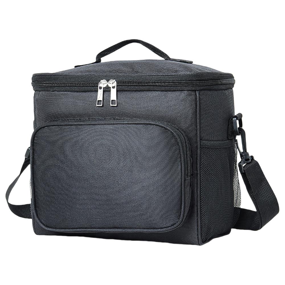 Portable Picnic Bag Large Capacity Food Thermal Box with Adjustable Shoulder Strap Insulated Lunch Bag for Spring Outing Travel