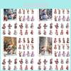 Christmas Countdown Advent Calendar With Cute Snowman Acrylic Decorations For Holiday Gifts And Party Decor