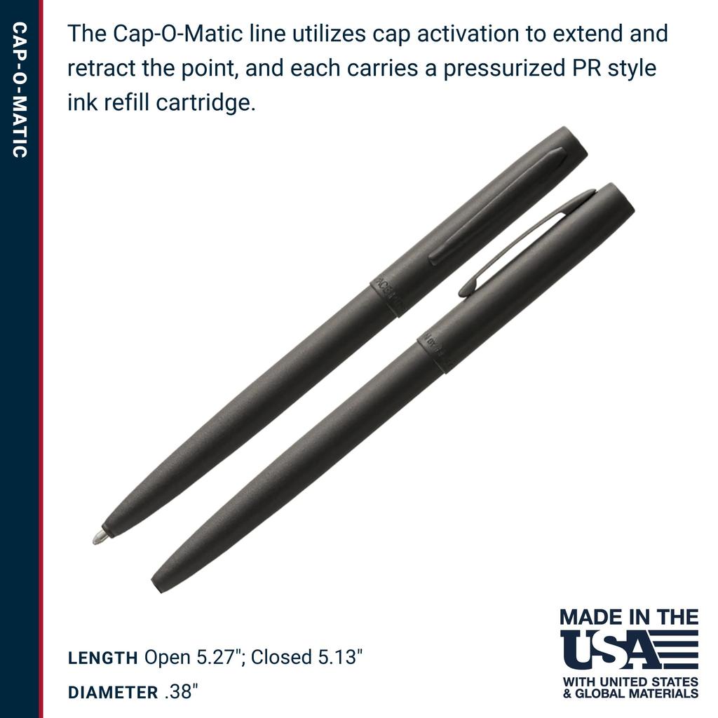 Fisher Space Pen M4B Militärischer Mattschwarzer Kappe Space Pen - - Nicht Reflektierend - O-Matic [Gebraucht]