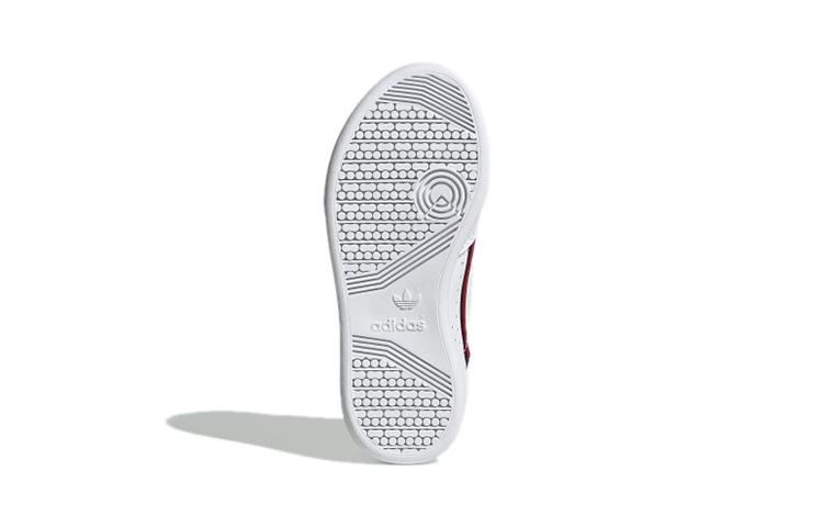 adidas Originals Continental 80 Comfortable Breathable Low Top Kids' Skateboarding Shoes White EH3222