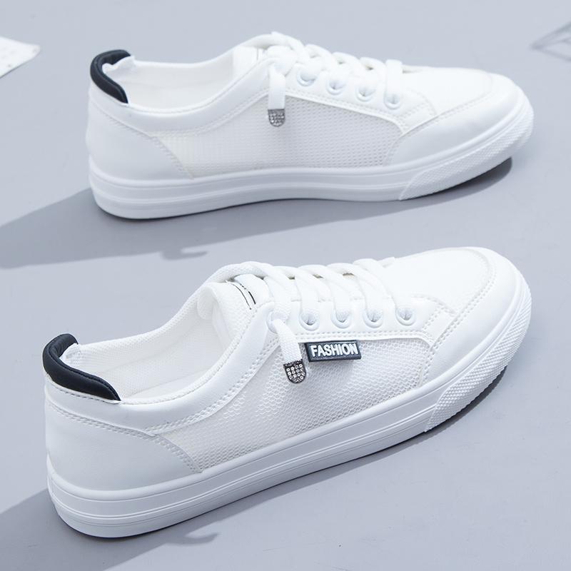 

Летние белые туфли, дышащие, новые, женские, с плоской подошвой, универсальные, для спорта и отдыха, парусиновые 40