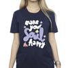 Disney Womens/Ladies The Little Mermaid Happy Cotton Boyfriend T-Shirt