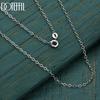 925 Sterling Silver Wedding Gift 18-inch O-Chain Necklace Charm Jewelry