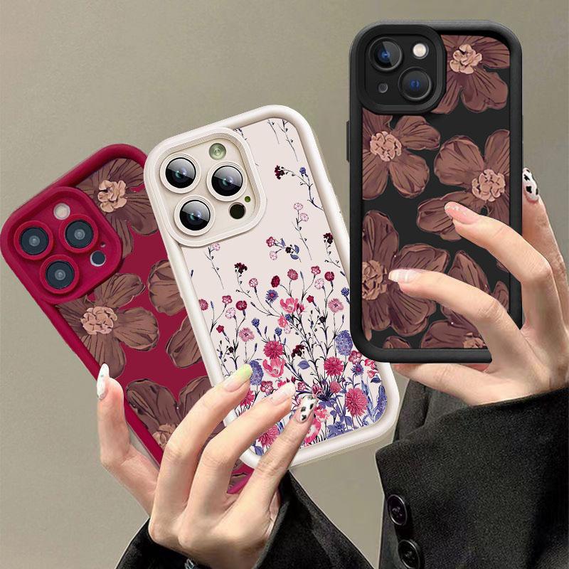 Luxury Flower Case for Huawei Y9 Prime 2019 Y9S P30 P40 P50 P20 Mate 20 30 40 Pro Soft Floral Matte Silicone Protection Cover