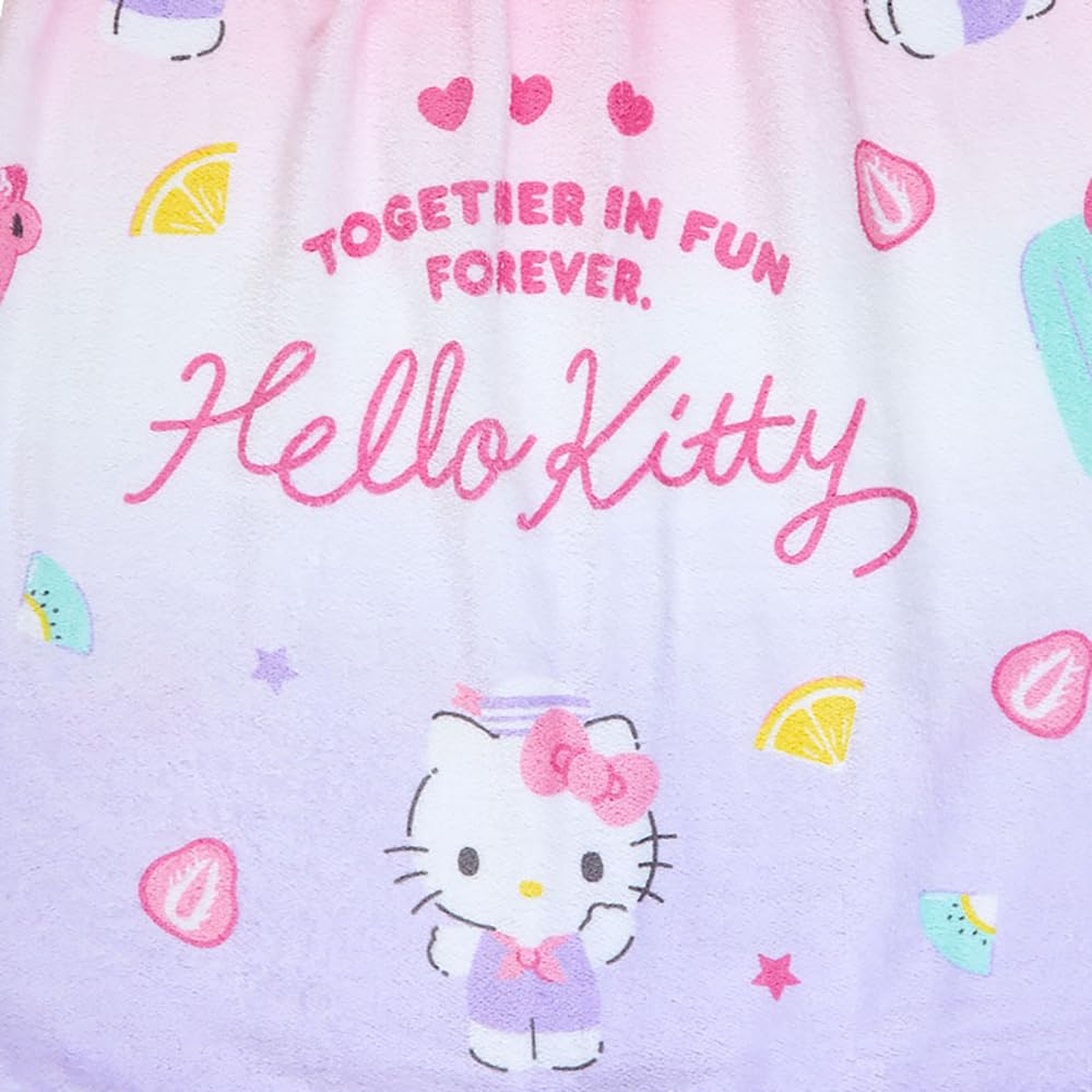 Sanrio Hello Kitty Wrap Towel 70cm x 115 x Character SANRIO 004588 (70 1cm)