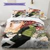 Naruto Vs Pain Pattern Bedding Quilt Set Quilt Cover Pillowcase Home Birthday Gift(1 * duvet cover + 2 * pillowcase, without core)