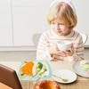 Bamboo Fiber Children'S Tableware Kids Plates Toddler Cutlery