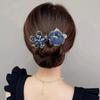 Whale Tail Rhinestone Flower Hair Clip Hair Bun Maker Bundle Hair Tie Lazy Hair Curler Hair Accessories Hair Styling Tool