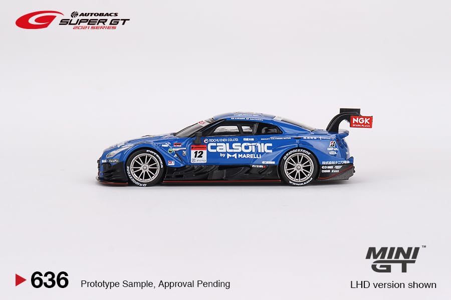 TrueScale Miniatures MINI GT 1/64 Scale Nissan GT-R Nismo GT500 SUPER GT Series 2021 #12 Team Impul Right-Hand Drive Japan Exclusive Finished Model