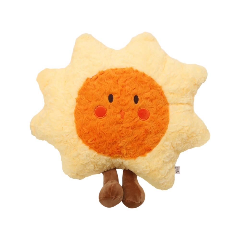 Starry Sky Plush Cushion: Sun, Moon, Rainbow, Stars & Clouds Sofa Back Pillow Doll.