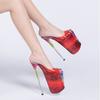 Crossdresser New 22cm Thin High Heels Female Round Toe Pumps Wedding Shoes Woman Fetish Ballet Gladiator Stilettos Sizes 34-50