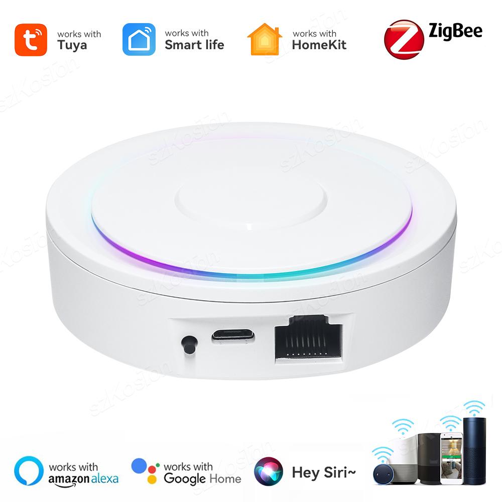 HomeKit Zigbee Hub Gateway Smart Home WiFi Drahtlos Kabelgebunden Brücke Tuya Smart Life Funktioniert mit Apple HomeKit Alexa Google