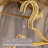 Gold Aluminum Alloy Hanger Clothes,Small Neckline Racks for Storage Skirts Coats,Save Space Metal Closet Organizer,10/20Pcs