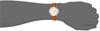 [Arias] Analog Amalfidia Watch with Day of the Week and Date Waterproof Leather Strap White Dial A44M04 Men's Brown