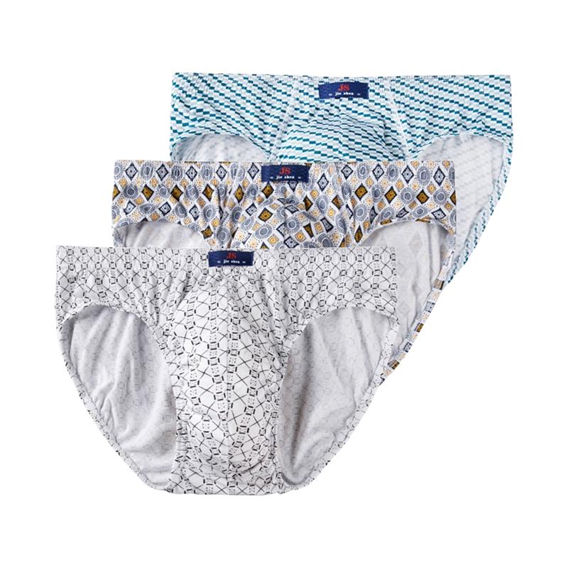 3 ks Pánské spodní prádlo Bavlněné kalhotky Pohodlné slipy Potisk Spodky Chlapecké spodní prádlo Prodyšné kalhotky L XL 2XL 3XL 4XL 5XL