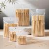 100Pcs Natural Disposable Bamboo BBQ Skewers Smooth Barbecue Sticks for Fruit Platter Kebab Grilling Picnic