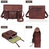Leather Messenger Bag Satchel Shoulder Bag for Men and Women Office Laptop Bag Personalized Gift for Him Travel Bag Crossbody Bag