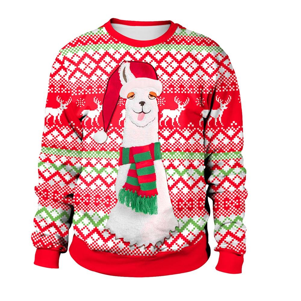 Premium Quality Ugly Xmas Christmas Sweater Featuring Santa And Elf For Winter Warmth