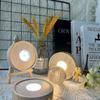 INS Wooden LED Light Base Multicolor LED Light Art Display Base DIY Rechargeable Lamp Holder  Bars