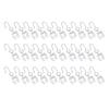 Curtain Track Hook Set Curtain Rail Rollers with Stainless Steel S Hooks for Room Dividers Ceiling Mount Curtains