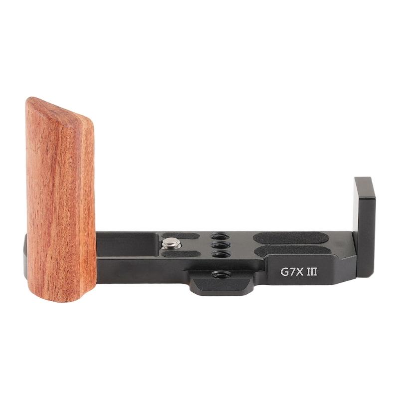 

Wooden Grip L Brackets Handle for G7XII G7XIII Quick Release Plate System ArcaSwiss Mount for Comfortable Shoots чорний
