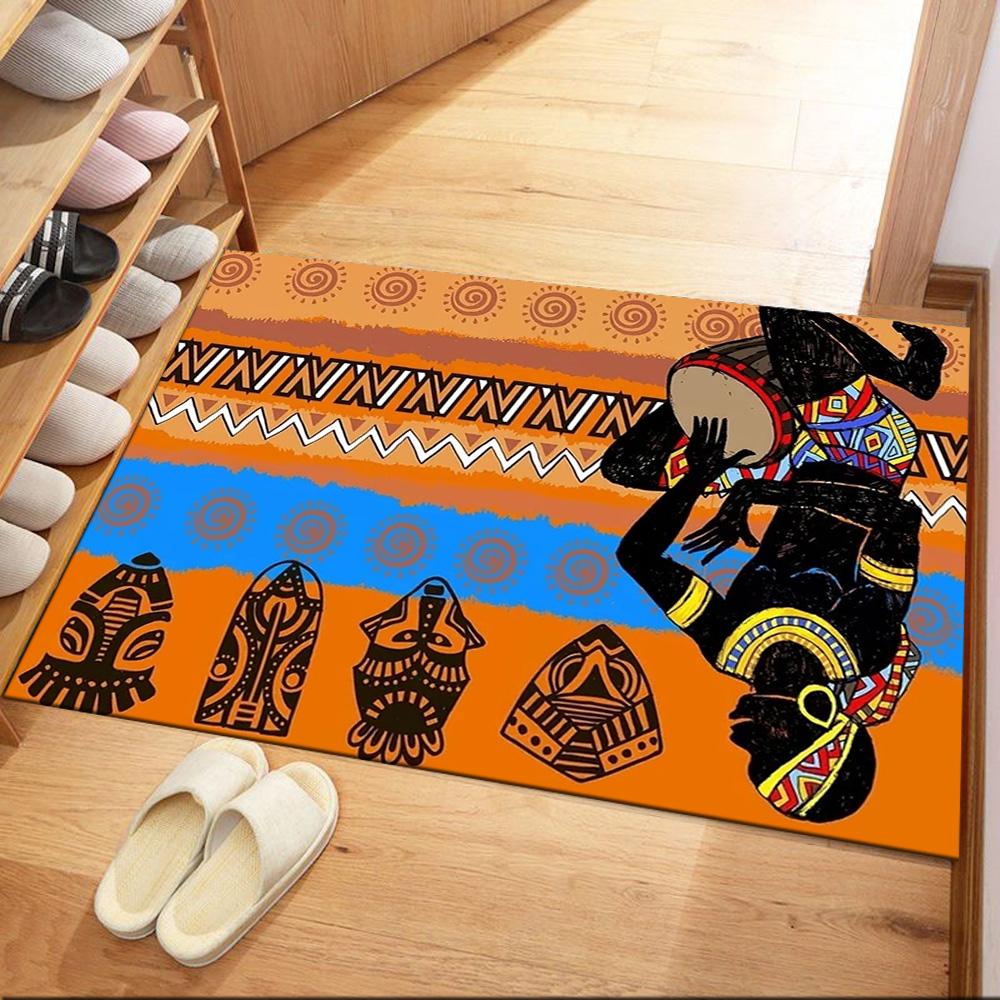 African Dance Celebration Floor Mats for Living Room, Bedroom and Room Decoration Are Suitable for Gifts.