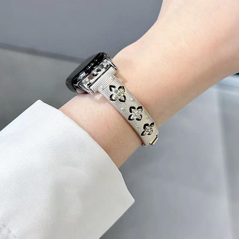 New Bling Elegant Bracelet Metal Link For XIAOMi Band 10 9 Strap For Mi Band 8 New Design Bracelet NFC Wristband Accessories
