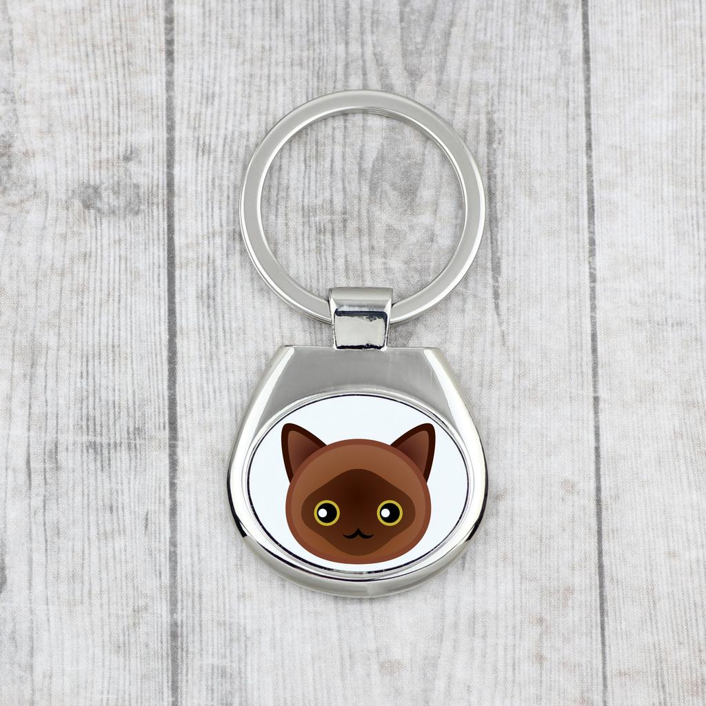 Burmese - Keychain Keychain for Keys by Art-Dog Brand