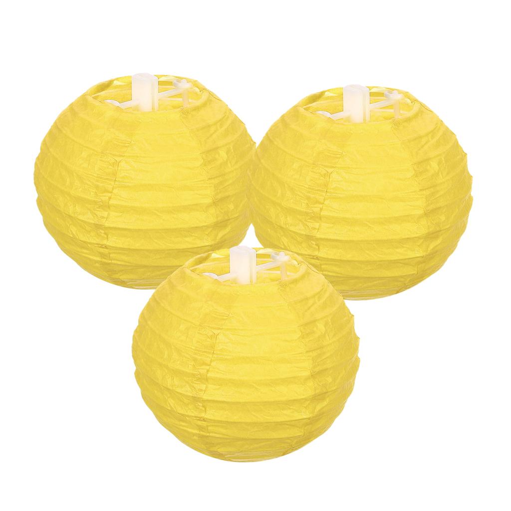 3 Pack Round Paper Lanterns Decorative Hanging Lanterns Lamp Party Decorations for Birthday Wedding Bridal Shower Home Decor