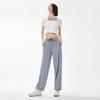 Women's Ice Silk Sun Protection High-Waist Wide-Leg Pants - Lightweight, Quick-Dry, Slimming, Casual, Versatile Summer Wear.