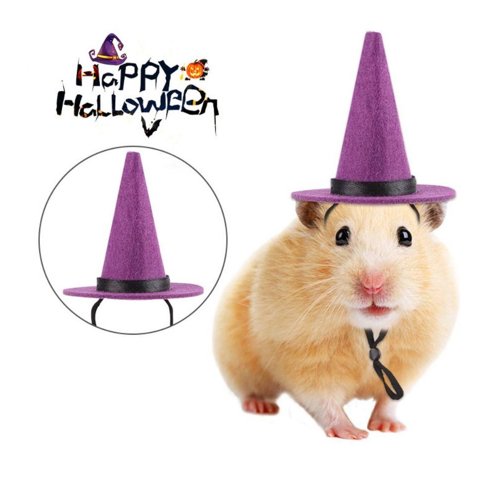 Funny Mini Pet Halloween Costume Comfortable Soft Lizard Witch Costume Set with Ribbon Decorative Lizard Witch Costume