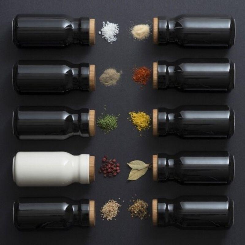 TACKAON Ceramic Seasoning Container (L) Ivory