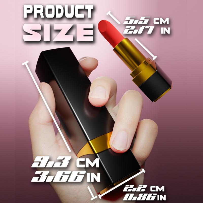 Bullet Lipstick G Spot Vibrator Lipstick Shaped Tip with 10 Vibration Modes Discreet Pocket Womens Clitoral Rechargeable