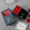 Immortal Soap Flower Jewelry Boxes Ring Earring Necklace Jewelry Organizer Gift Box Valentine's Day Wedding Birthday Party Gift