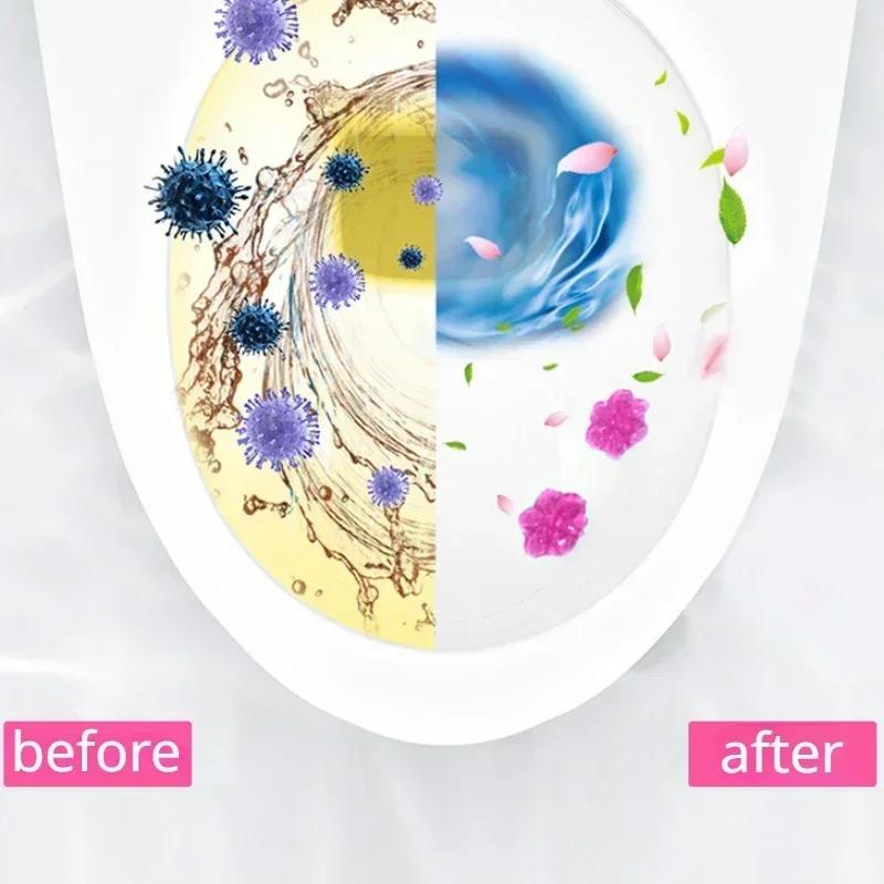 Toilet Detergent Needle Gel Floral Scent Odour Removal Flower Deodorant Air Freshener Toilet Fragrance Cleaner Bathroom Supplies