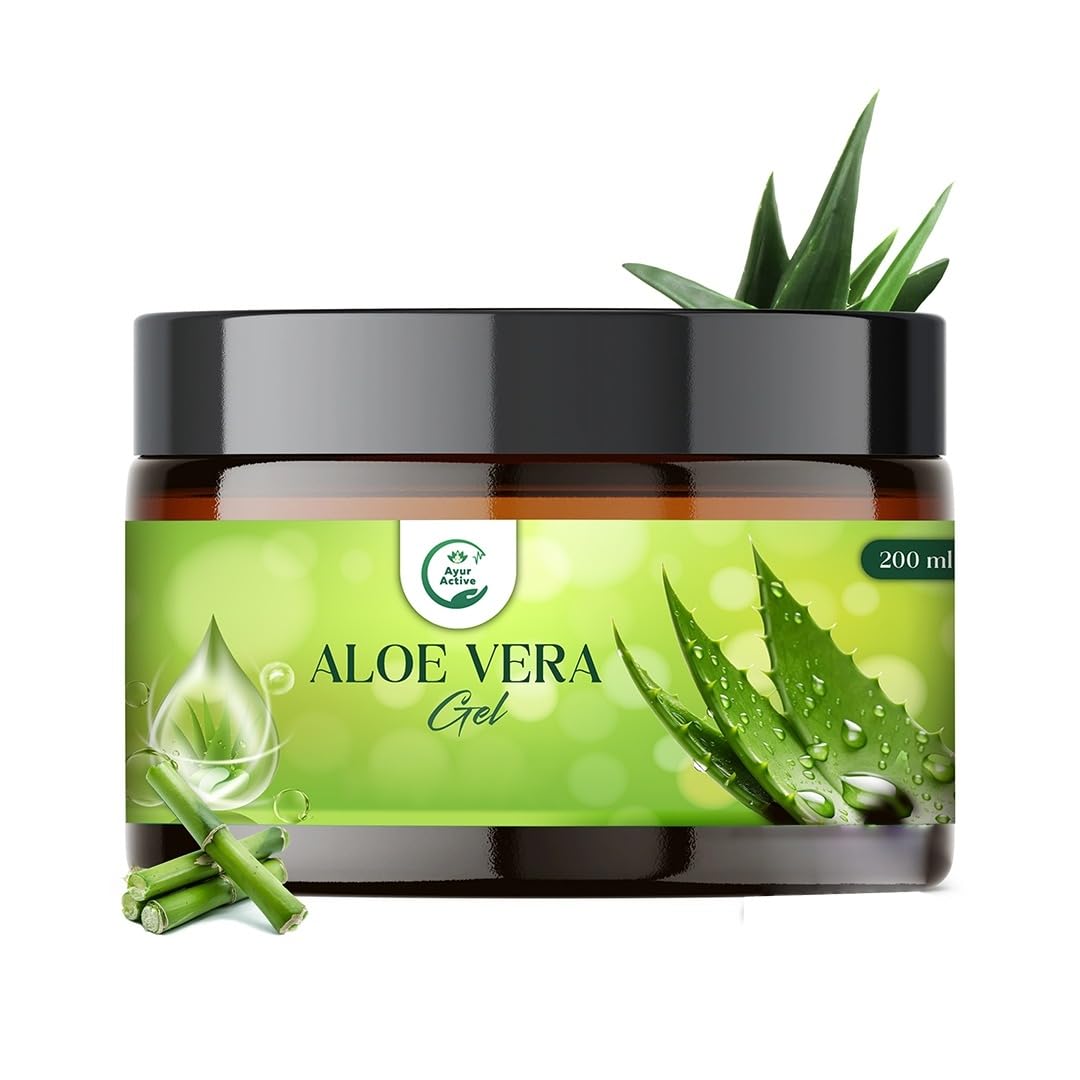 Ayur Active Pure Aloe Vera Gel | Multipurpose Beauty Gel for Skin and Hair | Refreshing & Soothing Care | 200ml