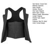 Herren Schlankheitskorsett Weste Rundhals Ärmellos Doppellagig Bauchkontrolle Shapewear Top Reißverschlussleiste Bodyformer Dreiknöpfiges Oberteil