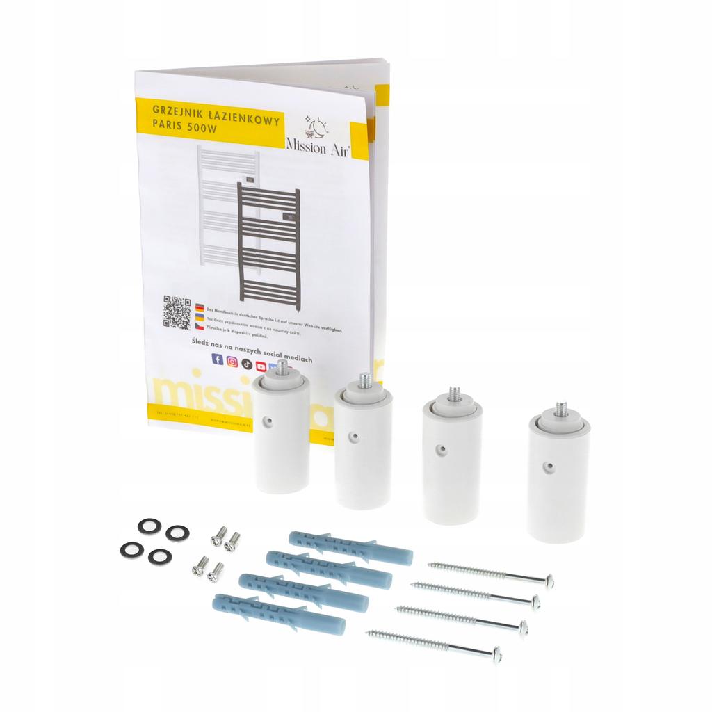Paris 500W White Bathroom Radiator
