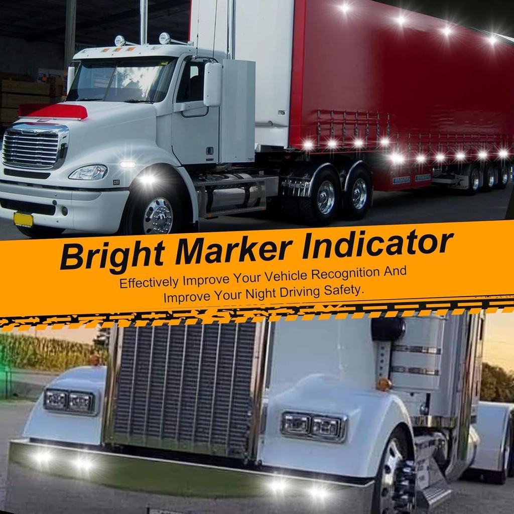 Ygmylandbb Marker Lamp, LED Side Marker, Car Width Light, Shoulder Light, Rear Side Light,