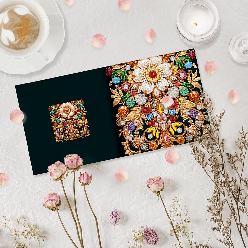 6/8pcs DIY Diamond Painting Greeting Card Set Animal Theme Rhinestone Diamond Art Mosaic Postcards Congratulations Cards & Gifts