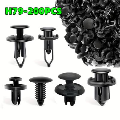 200 Pieces Car Retention Clip 6mm7mm8mm9mm10mm Universal Six Hybrid Suitable for Toyota Ford Honda Bumper Push Rivet Removal Tool