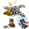 Remote Control Cat Toy Interactive Electric Fluttering Sparrow Realistic Bird Movements Engaging Pet Play Accessory
